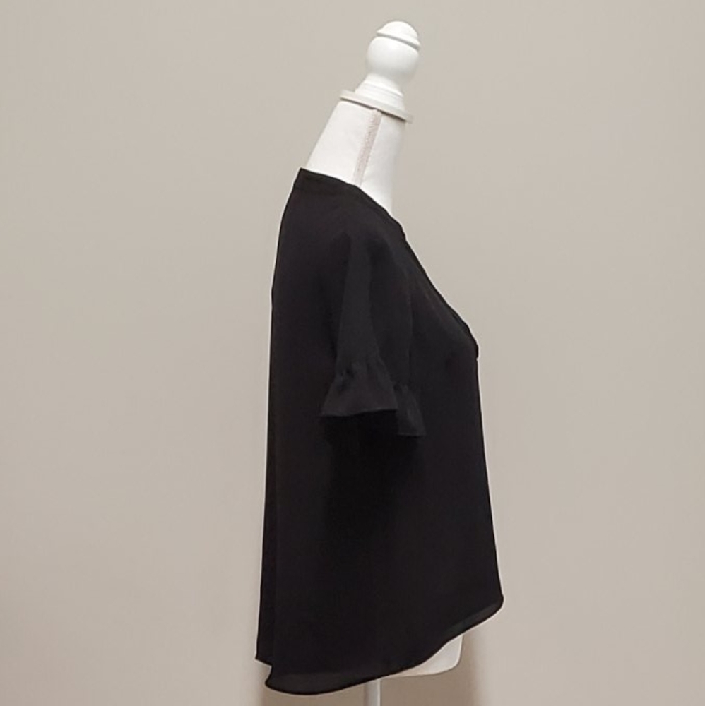 [The Limited] SS Pleated VNeck Blouse - Picture 4 of 7